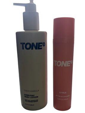 TONE Coco Vanilla Body Lotion & Citrus On-The-Go Scent